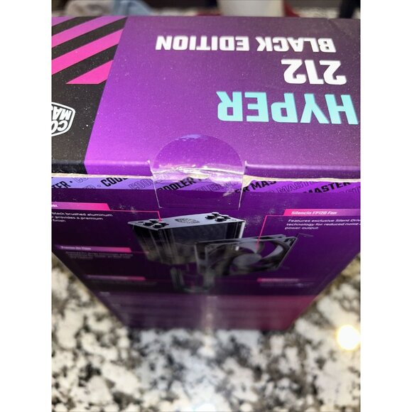 Cooler Master Hyper 212 Black Edition RGB 120mm CPU Cooling Fan New In Box OB.48 - Picture 7 of 7
